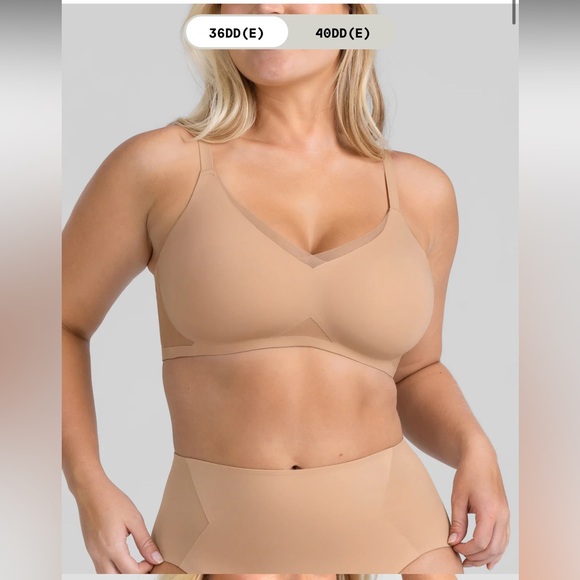 Honeylove CrossOver Wireless Bra in Sand Size Medium - Picture 1 of 11